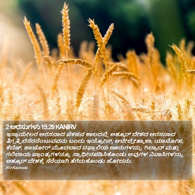 2 ಅರಸುಗಳು 15:29 KANIRV Bible Verse Image