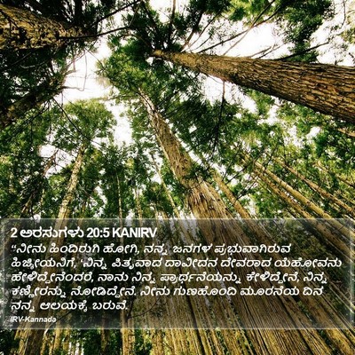 2 ಅರಸುಗಳು 20:5 KANIRV Bible Verse Image