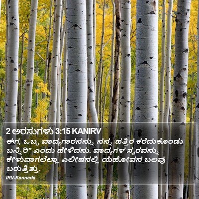 2 ಅರಸುಗಳು 3:15 KANIRV Bible Verse Image