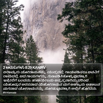 2 ಅರಸುಗಳು 8:29 KANIRV Bible Verse Image