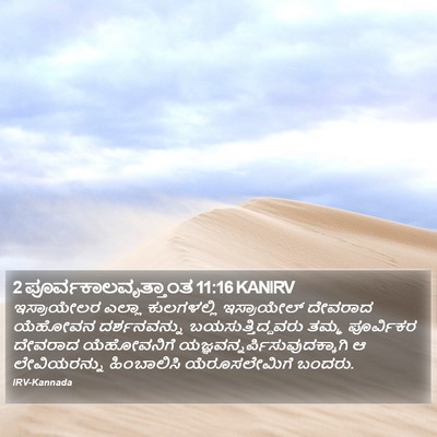 2 ಪೂರ್ವಕಾಲವೃತ್ತಾಂತ 11:16 KANIRV Bible Verse Image