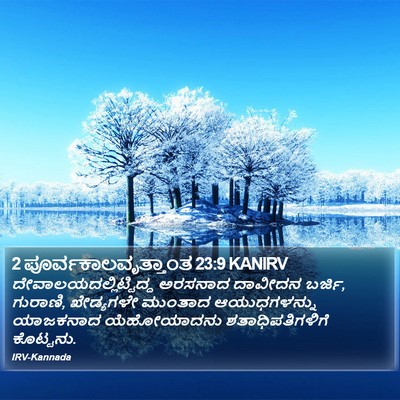 2 ಪೂರ್ವಕಾಲವೃತ್ತಾಂತ 23:9 KANIRV Bible Verse Image