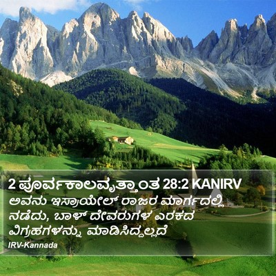 2 ಪೂರ್ವಕಾಲವೃತ್ತಾಂತ 28:2 KANIRV Bible Verse Image