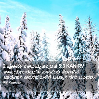 2 ಪೂರ್ವಕಾಲವೃತ್ತಾಂತ 5:3 KANIRV Bible Verse Image
