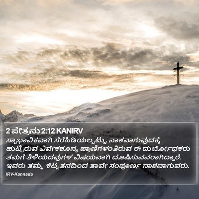 2 ಪೇತ್ರನು 2:12 KANIRV Bible Verse Image