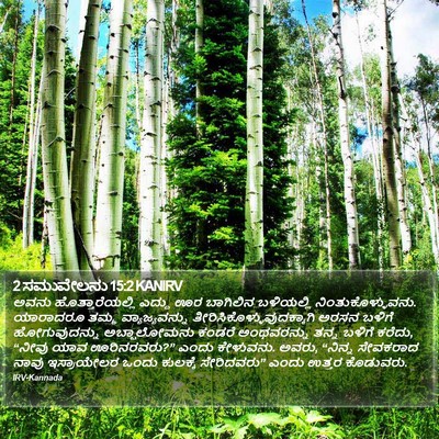 2 ಸಮುವೇಲನು 15:2 KANIRV Bible Verse Image