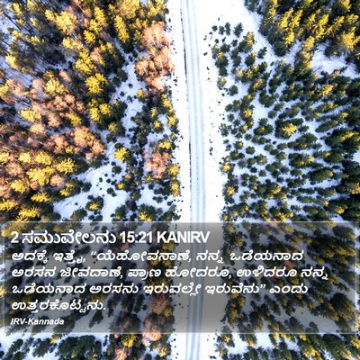 2 ಸಮುವೇಲನು 15:21 KANIRV Bible Verse Image