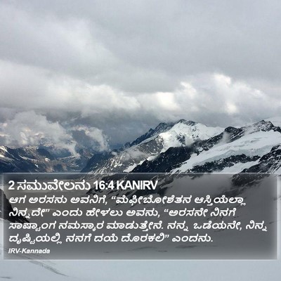 2 ಸಮುವೇಲನು 16:4 KANIRV Bible Verse Image