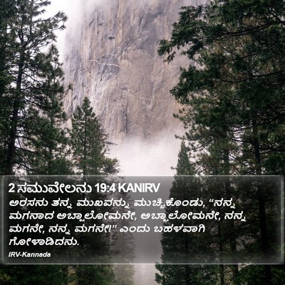 2 ಸಮುವೇಲನು 19:4 KANIRV Bible Verse Image