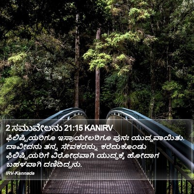 2 ಸಮುವೇಲನು 21:15 KANIRV Bible Verse Image