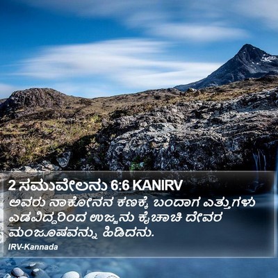2 ಸಮುವೇಲನು 6:6 KANIRV Bible Verse Image
