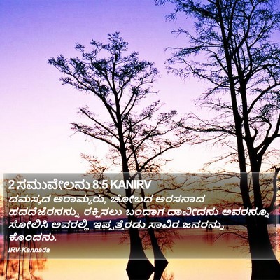 2 ಸಮುವೇಲನು 8:5 KANIRV Bible Verse Image