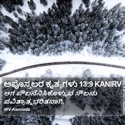 ಅಪೊಸ್ತಲರ ಕೃತ್ಯಗಳು 13:9 KANIRV Bible Verse Image
