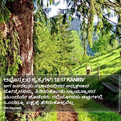 ಅಪೊಸ್ತಲರ ಕೃತ್ಯಗಳು 18:17 KANIRV Bible Verse Image