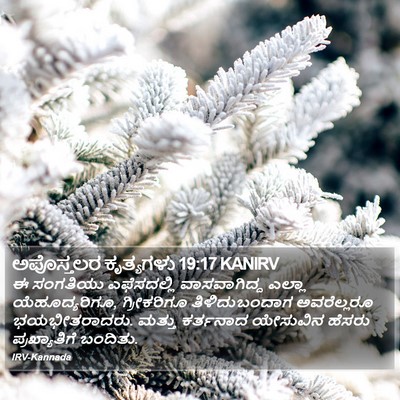 ಅಪೊಸ್ತಲರ ಕೃತ್ಯಗಳು 19:17 KANIRV Bible Verse Image