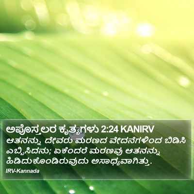 ಅಪೊಸ್ತಲರ ಕೃತ್ಯಗಳು 2:24 KANIRV Bible Verse Image
