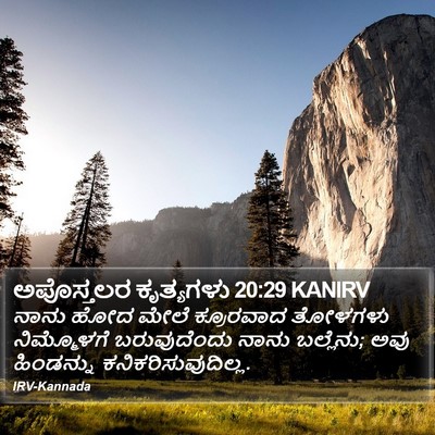 ಅಪೊಸ್ತಲರ ಕೃತ್ಯಗಳು 20:29 KANIRV Bible Verse Image