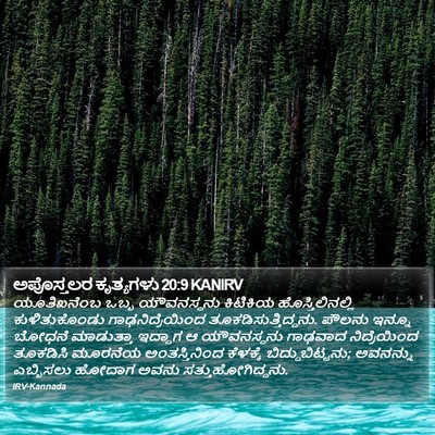 ಅಪೊಸ್ತಲರ ಕೃತ್ಯಗಳು 20:9 KANIRV Bible Verse Image