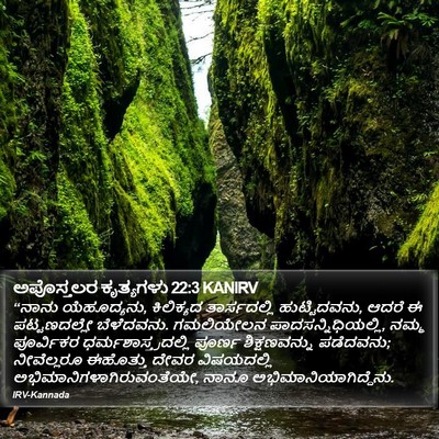 ಅಪೊಸ್ತಲರ ಕೃತ್ಯಗಳು 22:3 KANIRV Bible Verse Image