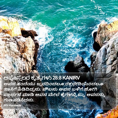 ಅಪೊಸ್ತಲರ ಕೃತ್ಯಗಳು 28:8 KANIRV Bible Verse Image