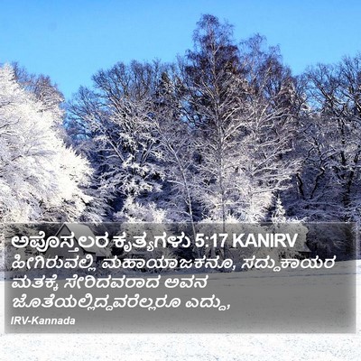 ಅಪೊಸ್ತಲರ ಕೃತ್ಯಗಳು 5:17 KANIRV Bible Verse Image