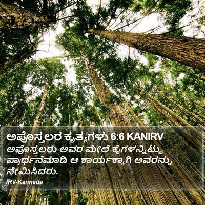 ಅಪೊಸ್ತಲರ ಕೃತ್ಯಗಳು 6:6 KANIRV Bible Verse Image