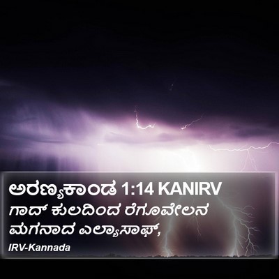 ಅರಣ್ಯಕಾಂಡ 1:14 KANIRV Bible Verse Image