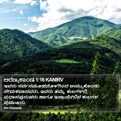 ಅರಣ್ಯಕಾಂಡ 1:16 KANIRV Bible Verse Image