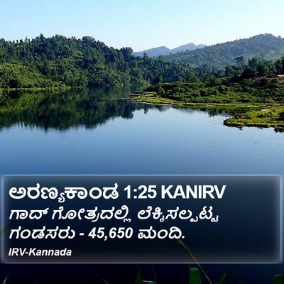 ಅರಣ್ಯಕಾಂಡ 1:25 KANIRV Bible Verse Image