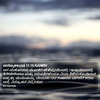 ಅರಣ್ಯಕಾಂಡ 11:16 KANIRV Bible Verse Image