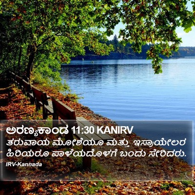ಅರಣ್ಯಕಾಂಡ 11:30 KANIRV Bible Verse Image