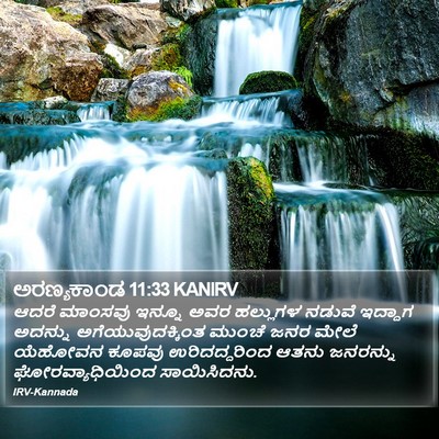 ಅರಣ್ಯಕಾಂಡ 11:33 KANIRV Bible Verse Image