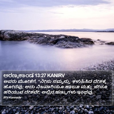 ಅರಣ್ಯಕಾಂಡ 13:27 KANIRV Bible Verse Image