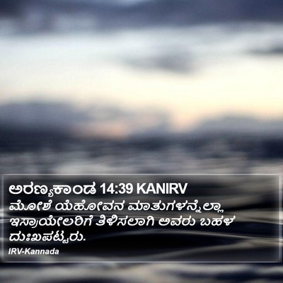ಅರಣ್ಯಕಾಂಡ 14:39 KANIRV Bible Verse Image