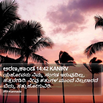 ಅರಣ್ಯಕಾಂಡ 14:42 KANIRV Bible Verse Image