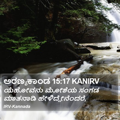 ಅರಣ್ಯಕಾಂಡ 15:17 KANIRV Bible Verse Image