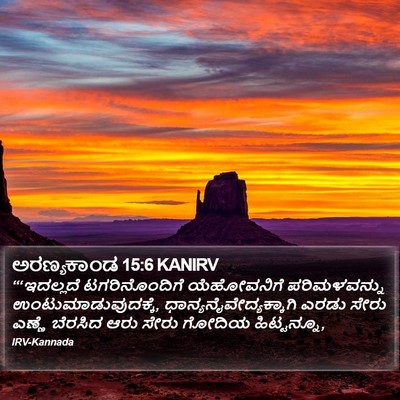 ಅರಣ್ಯಕಾಂಡ 15:6 KANIRV Bible Verse Image