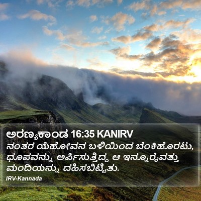 ಅರಣ್ಯಕಾಂಡ 16:35 KANIRV Bible Verse Image