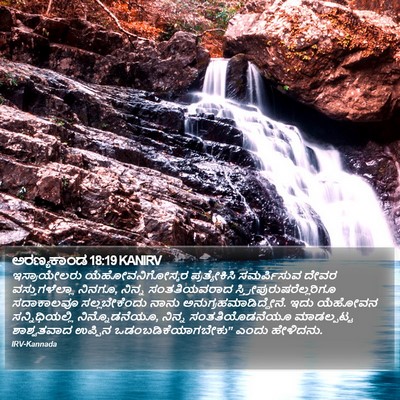 ಅರಣ್ಯಕಾಂಡ 18:19 KANIRV Bible Verse Image