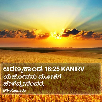 ಅರಣ್ಯಕಾಂಡ 18:25 KANIRV Bible Verse Image