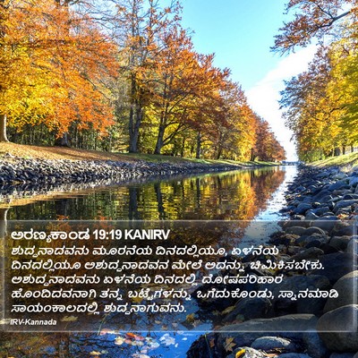ಅರಣ್ಯಕಾಂಡ 19:19 KANIRV Bible Verse Image