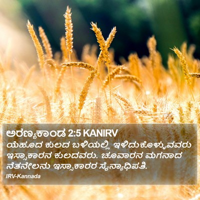 ಅರಣ್ಯಕಾಂಡ 2:5 KANIRV Bible Verse Image