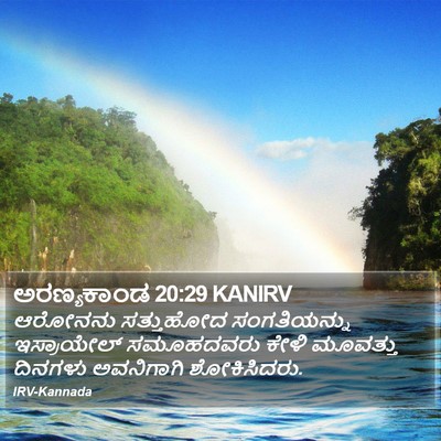 ಅರಣ್ಯಕಾಂಡ 20:29 KANIRV Bible Verse Image