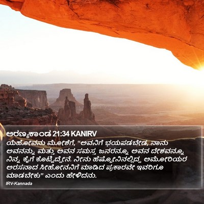 ಅರಣ್ಯಕಾಂಡ 21:34 KANIRV Bible Verse Image