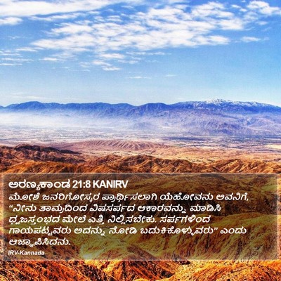 ಅರಣ್ಯಕಾಂಡ 21:8 KANIRV Bible Verse Image