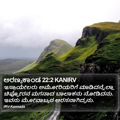 ಅರಣ್ಯಕಾಂಡ 22:2 KANIRV Bible Verse Image