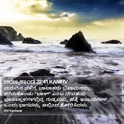 ಅರಣ್ಯಕಾಂಡ 22:41 KANIRV Bible Verse Image