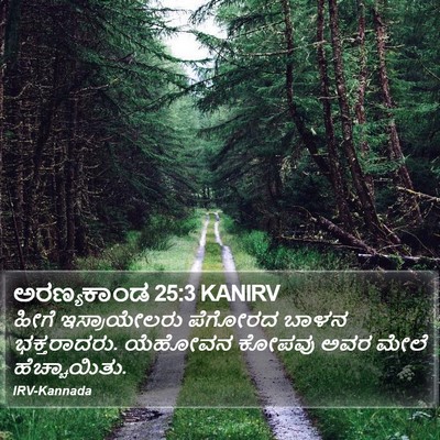 ಅರಣ್ಯಕಾಂಡ 25:3 KANIRV Bible Verse Image