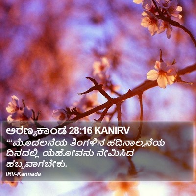 ಅರಣ್ಯಕಾಂಡ 28:16 KANIRV Bible Verse Image