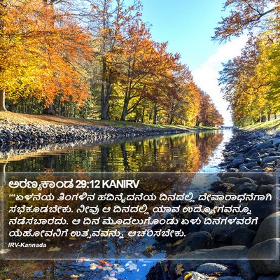 ಅರಣ್ಯಕಾಂಡ 29:12 KANIRV Bible Verse Image